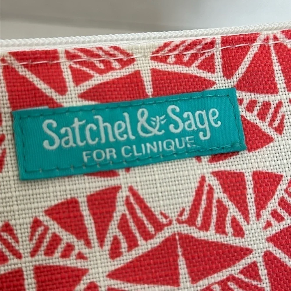 SATCHEL & SAGE FOR CLINIQUE MAKE UP OR COSMETICS BAG NEW
